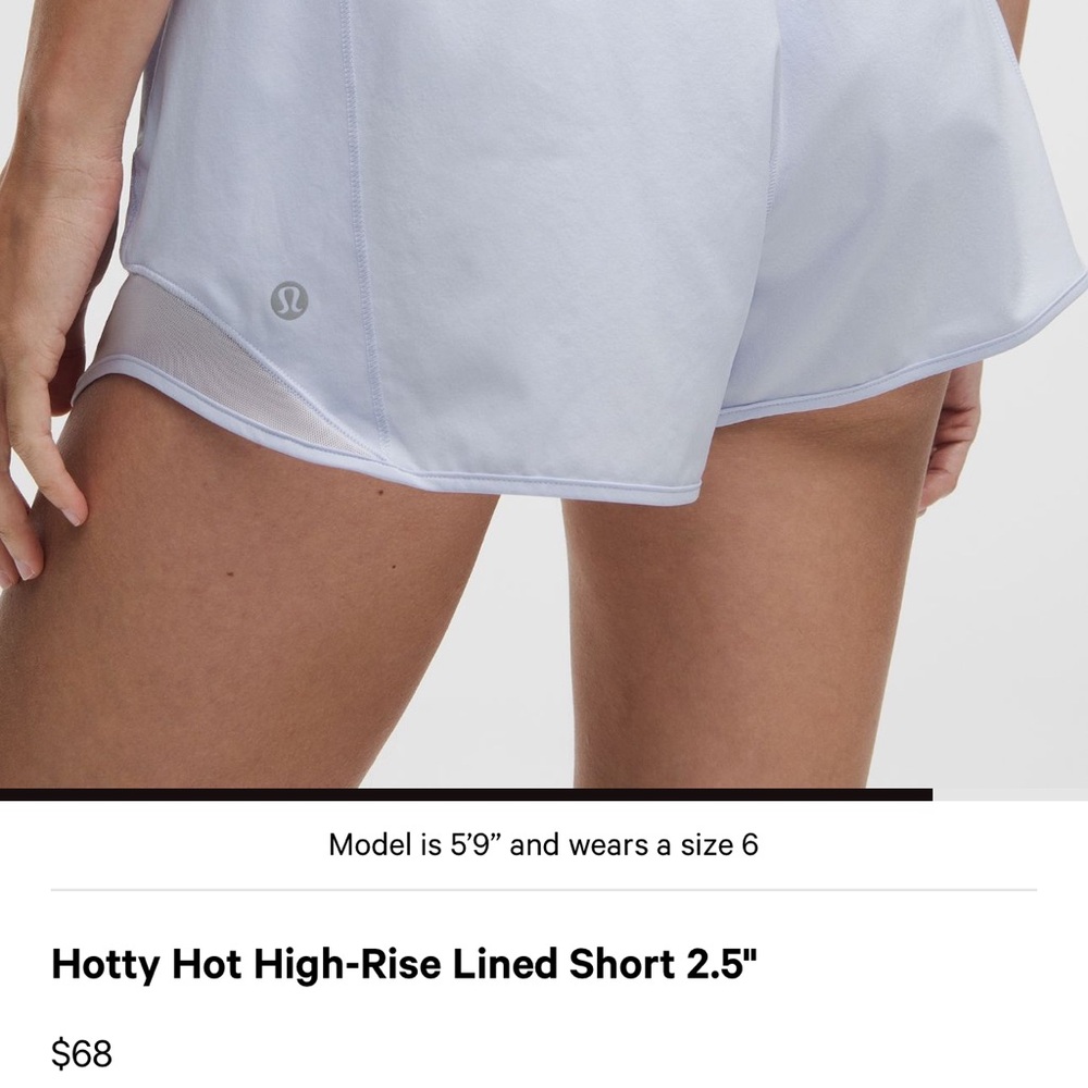 lululemon athletica Women's hotty hot mint green running Athletic Shorts tall - Picture 13 of 15